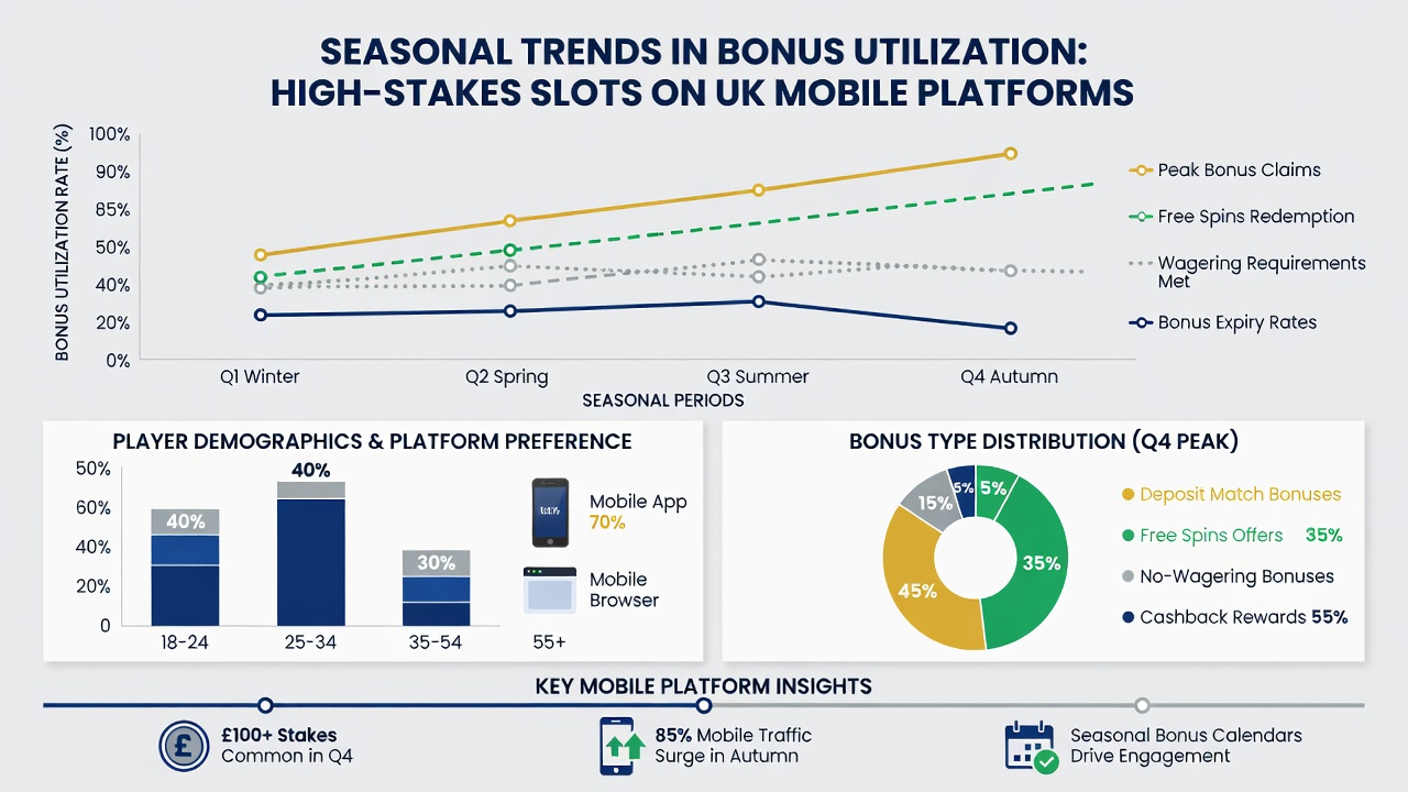 Mobile interface showing seasonal bonus promotions for high-stakes slots on UK casino apps